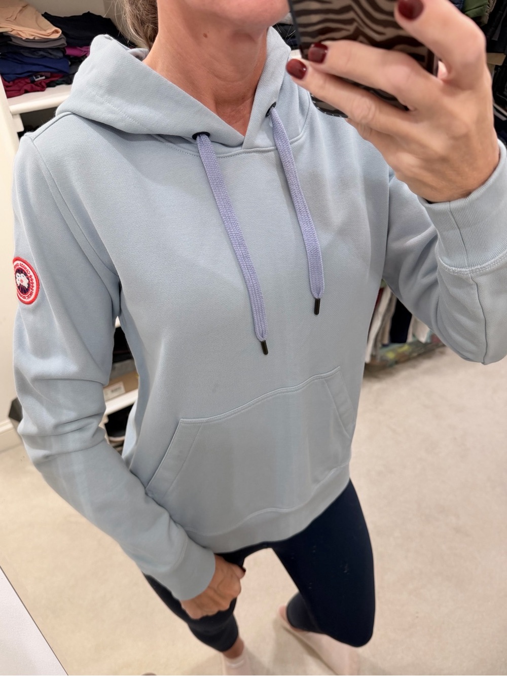 Canada Goose Style 7403L Hoodie in Dawn Blue Size Small Like New